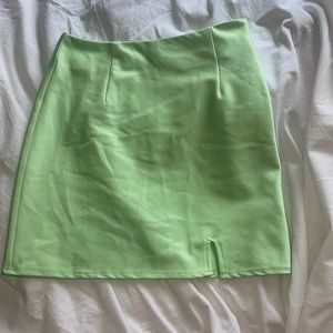 Princess Poly Satin green mini skirt!
